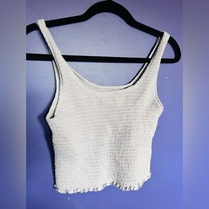 Purple casual cropped tank top (second hand) (washed and ready to go)